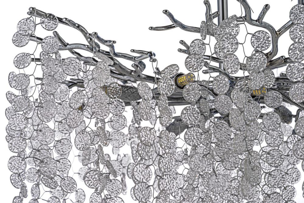 Люстра потолочная *76*54 см, 10*G9*40W, Dio D`arte Tavenna Nickel Tavenna H 1.3.76.102 N, Никель