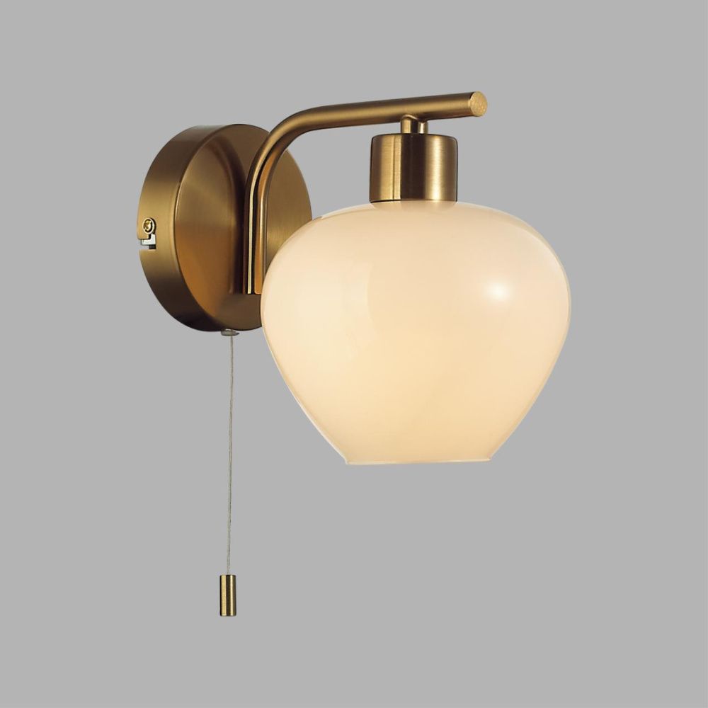 Бра с выключателем *14*20-20 см, 1*E14*40W, Lumion Carmela LUM8278/1W, латунь