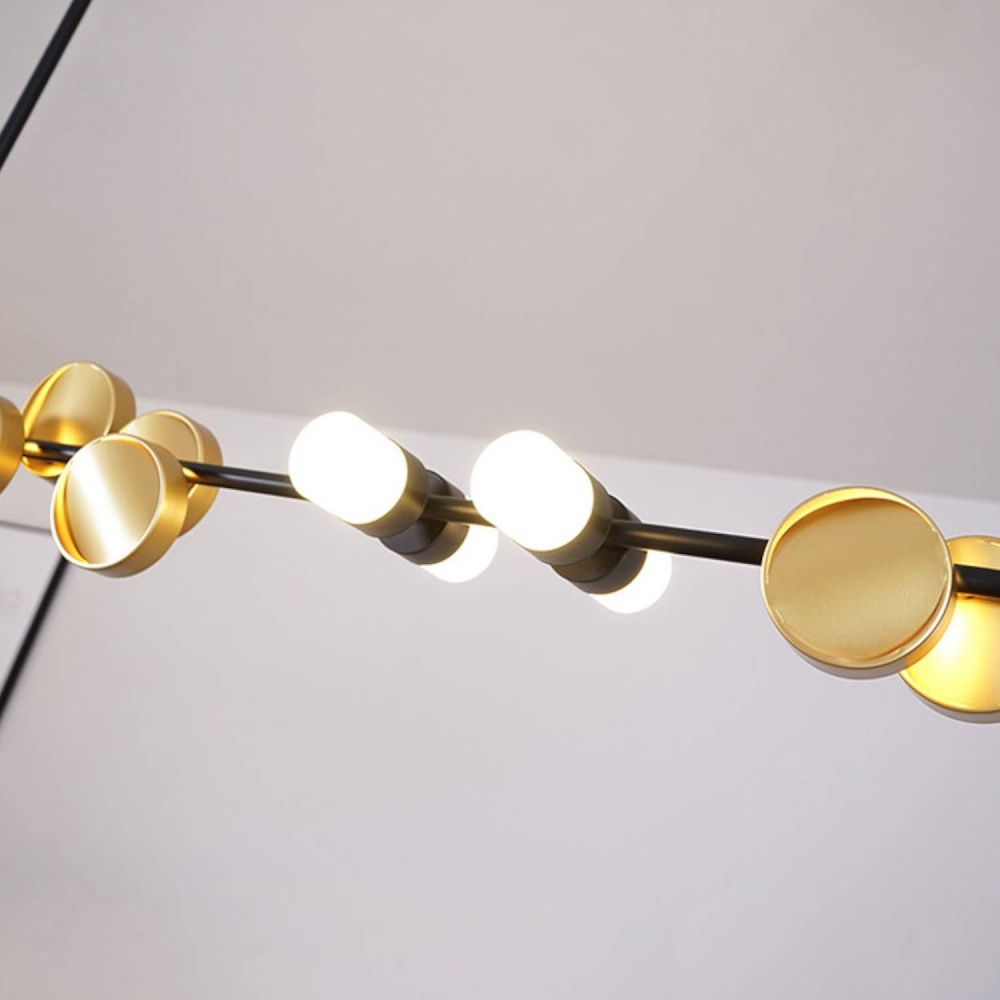 Светильник подвесной 120*62-62 см, 12*LED*20W, 3000-6000K, Lightera Ontario LE115L-12B, Черный