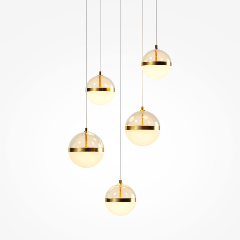 Каскадная люстра 45*45*318,5 см, LED, 58W, 3000К, Maytoni Area MOD295PL-L60BBS3K черный