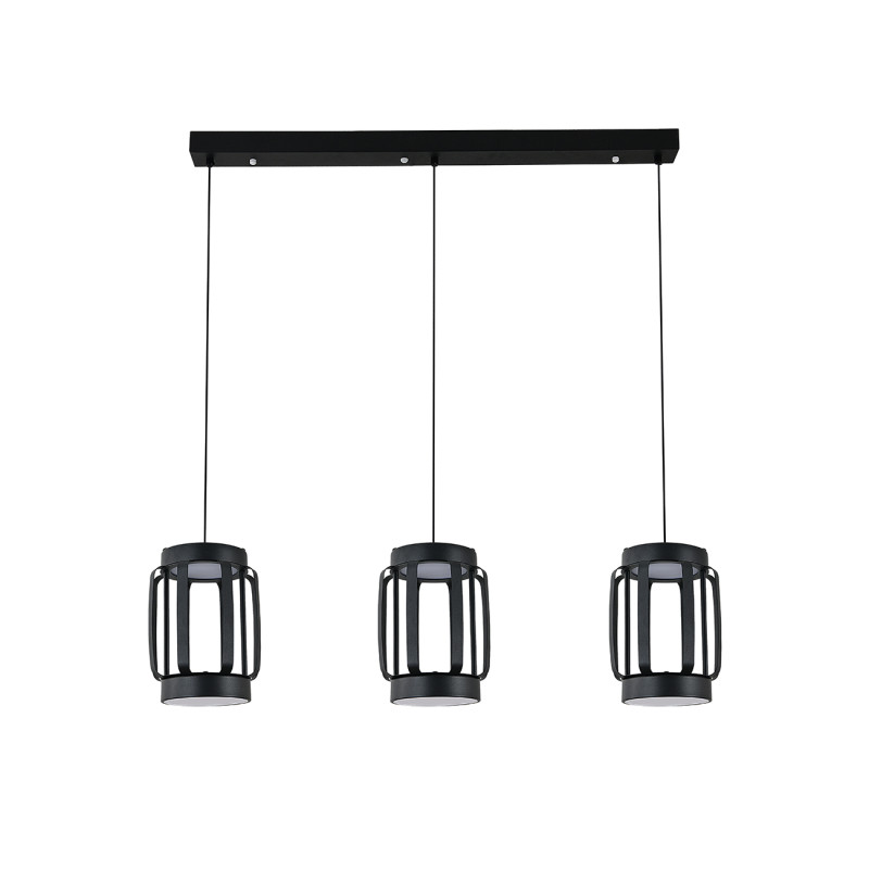 Подвесной светильник 88,6*16*150 см, LED, 70W, 3000К-6000K, Indigo CAPSULA V000157L черный, 14027/6P Black