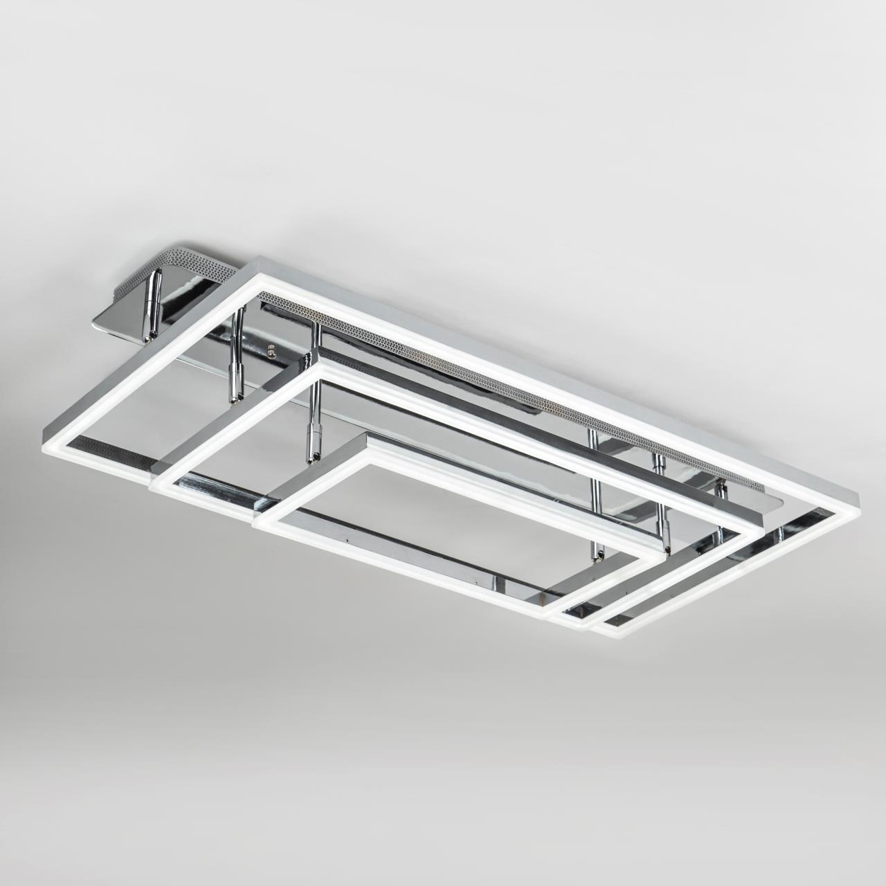 Светильник 80*40*20 см, LED 220W, 3000 / 6000K, Хром LED4U L11001-3CL CR