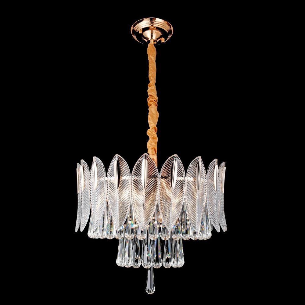 Люстра 55*55*105 см, 11*E14 Gerhort G21147/11GD+CL, Золото