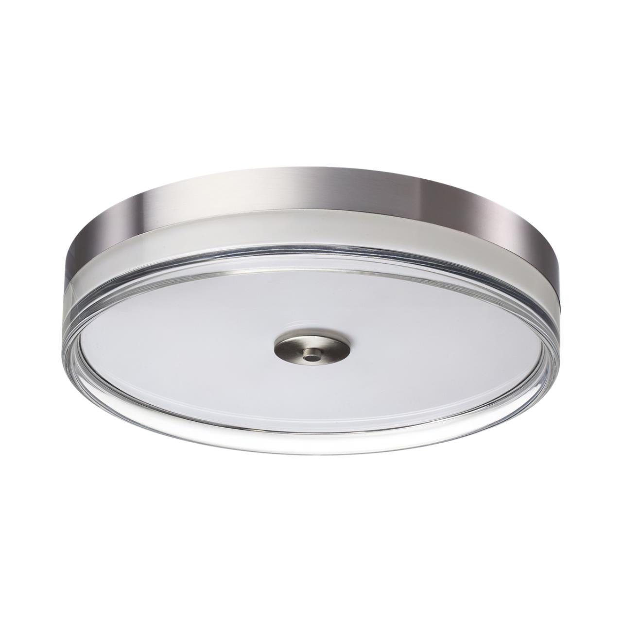 Настенно-потолочный светильник 40*8,2 см, LED 76W 4000K Sonex Eterna 7727/76L никель/прозрачный