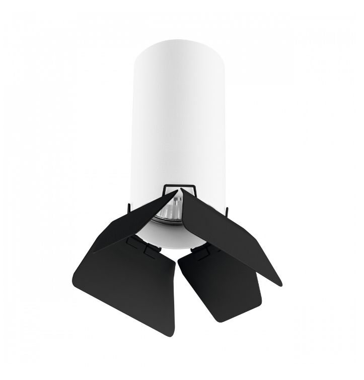 Светильник накладной Lightstar Rullo R486437, белый-черный
