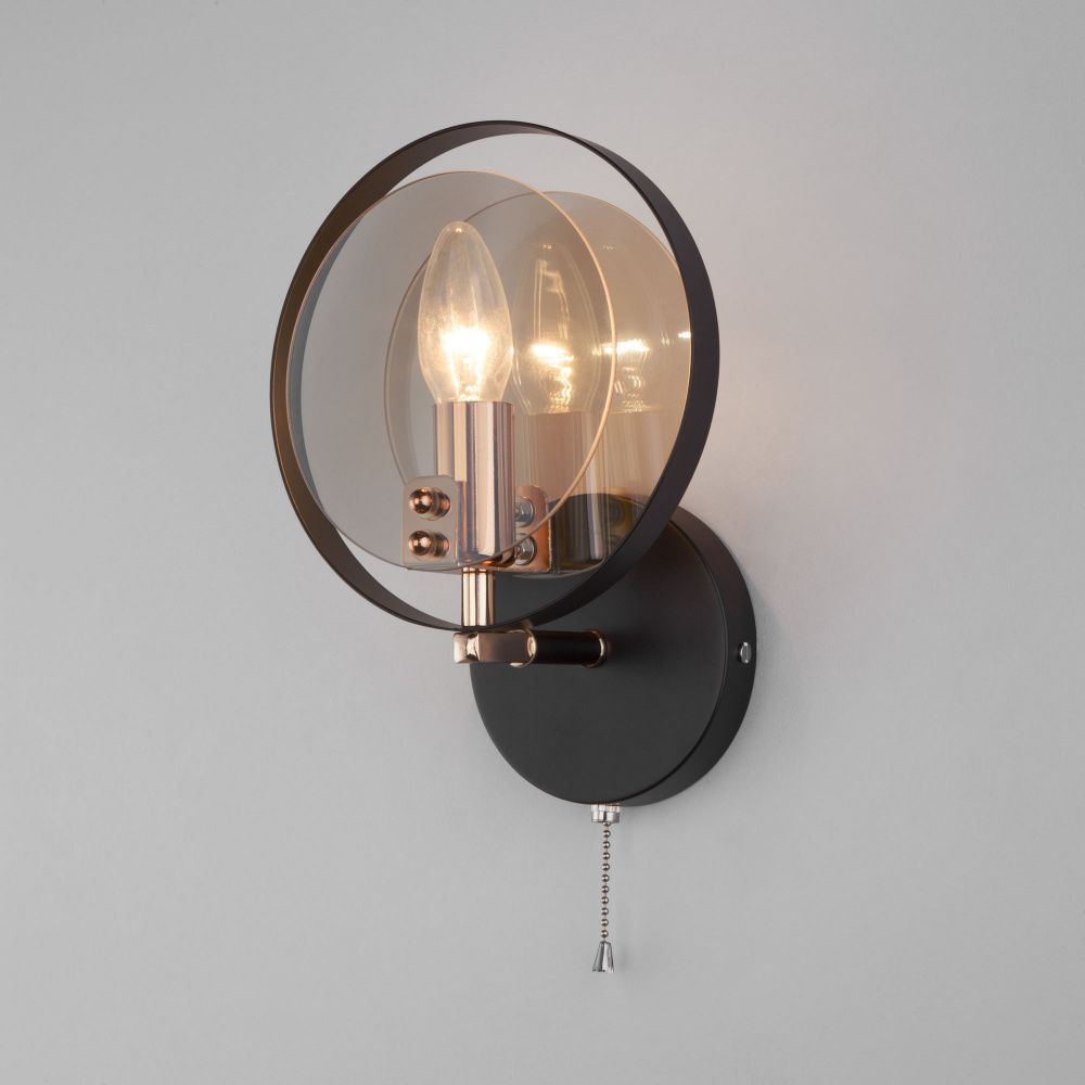 Настенный светильник в стиле лофт 10 см Eurosvet Gallo 70121/1 черный