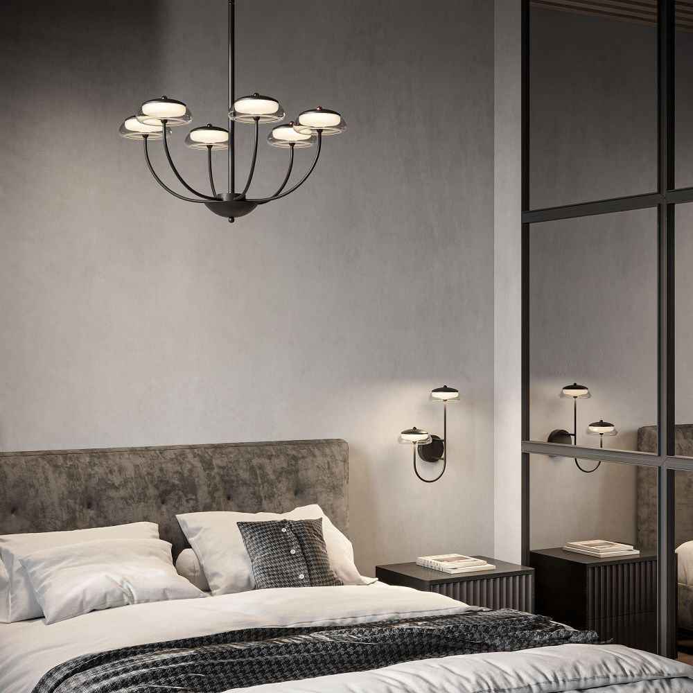 Светильник 65*65*93 см, LED*32W, 3000K, Eurosvet Fungo 50388 LED, черный, a068861