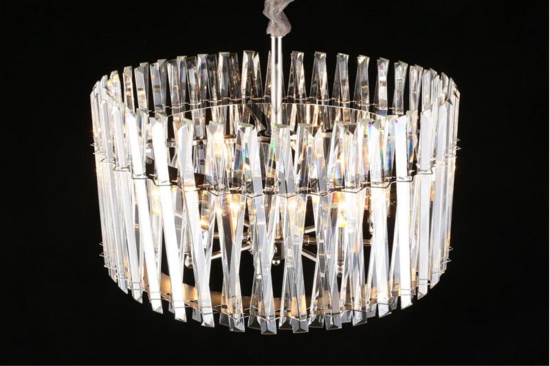 Подвесная люстра 60*32-115 см, 8*E14, 40W, Aployt Verene APL.808.03.08, хром