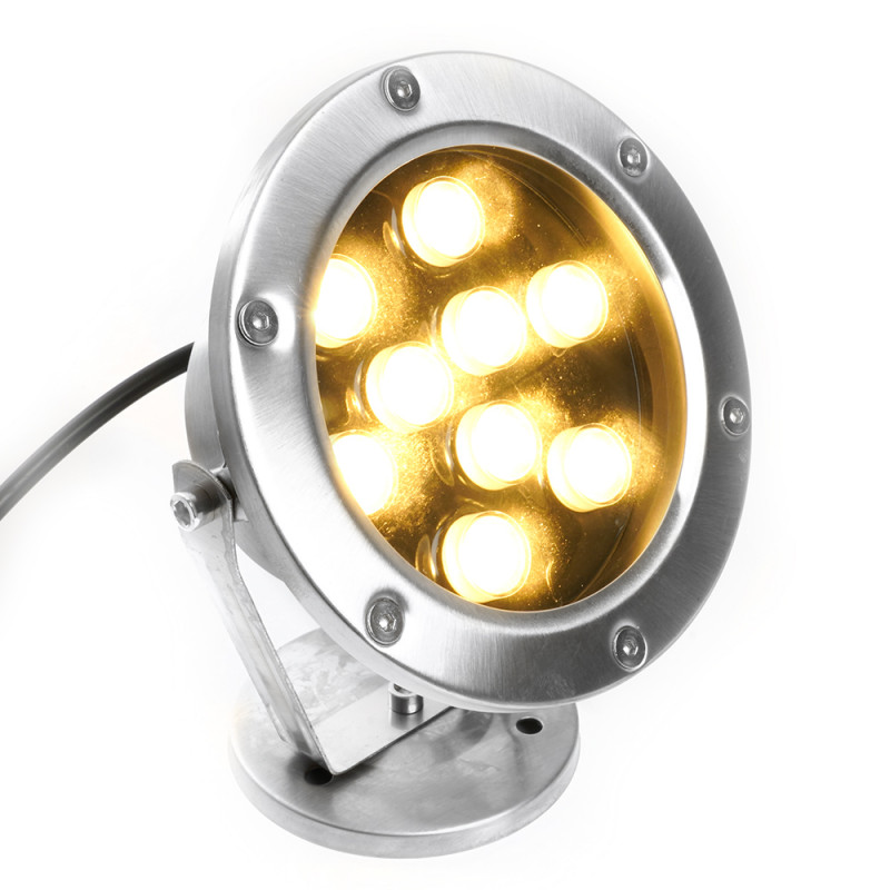 Светодиодный прожектор подводный ,140*80*160mm, IP68 9W 24V 2700К ,850Lm, LL-824 Feron 48457