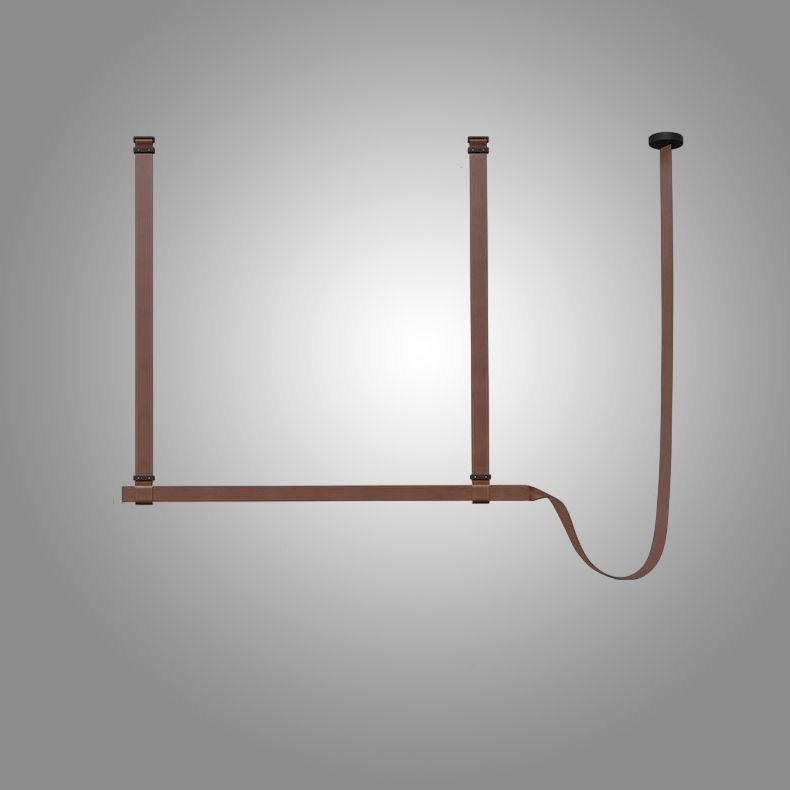 Подвесной светильник Strong L1500 150*12*150 см, 1*LED*40W, 3000K, ImperiumLoft strong01, Коричневый