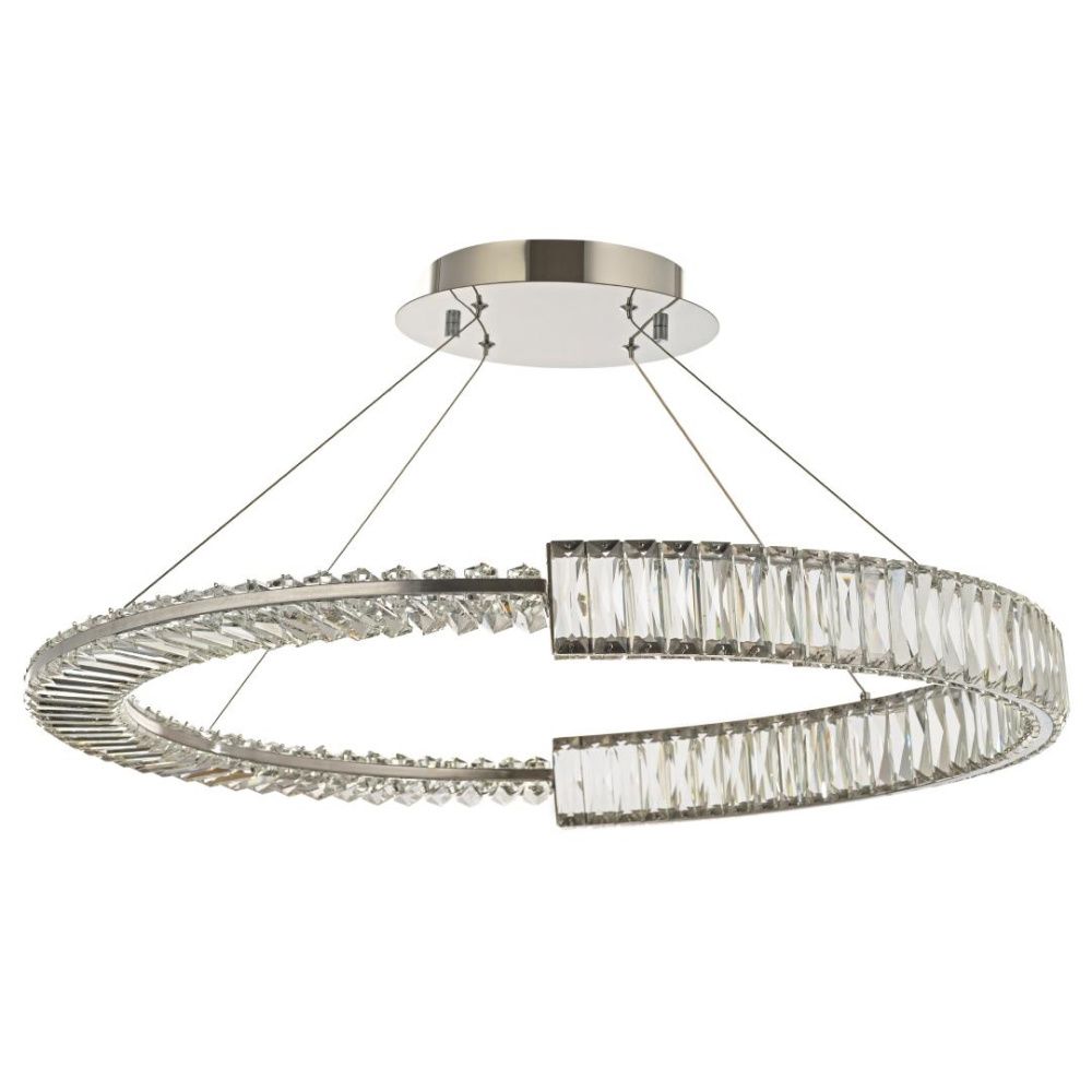 Люстра подвесная *80* см, Led лента*Led*64W, 3000K, Arti Lampadari Carini Carini L 1.5.80.100 N, Никель