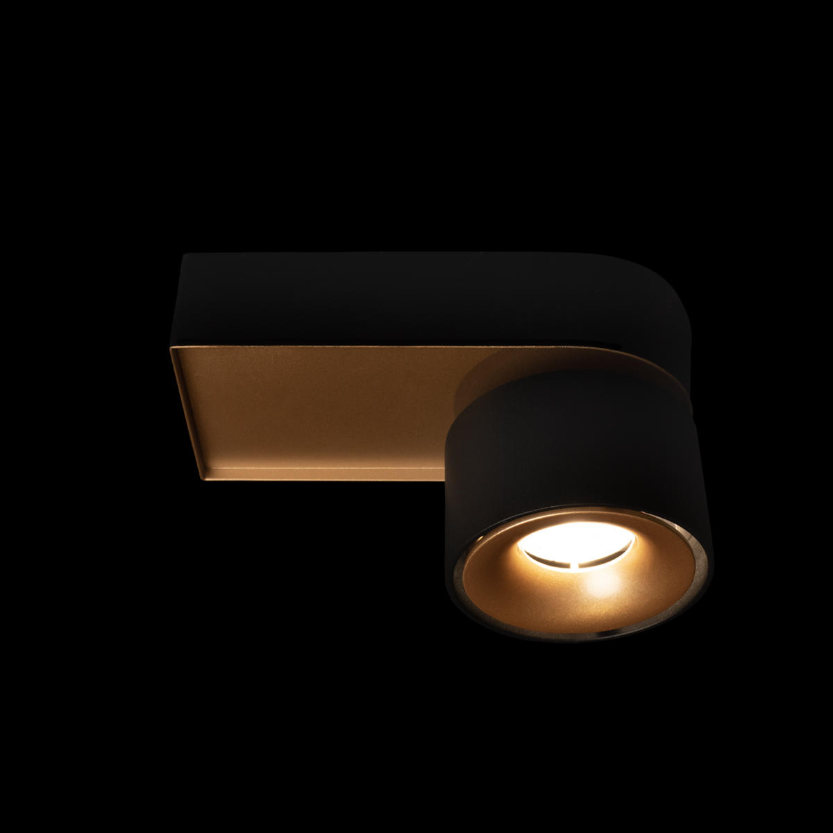 Накладной светильник 15*7*8,5 см, 1*LED*12W 4000K LOFT IT Knof 10324/A Gold Black черный, золото