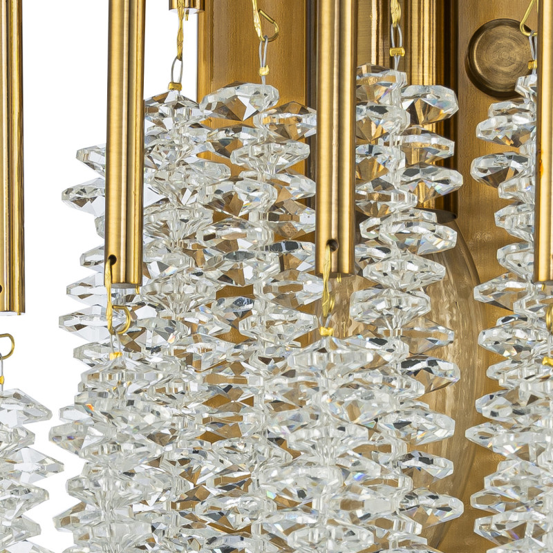 Бра 25*8,5*39 см, 2*E14, 80W, Indigo CAPPELLA V000601 золотой, 12052/2W Gold