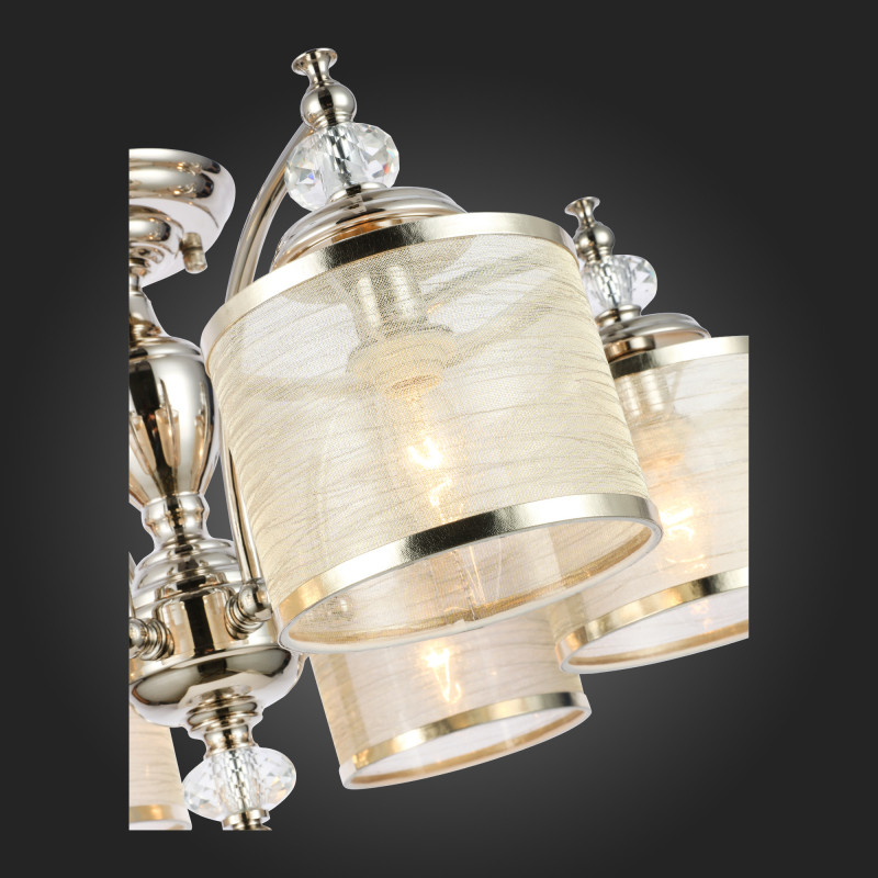 Люстра потолочная 68 см, 240W, ST LUCE CORESIA SL1750.102.06 Никель
