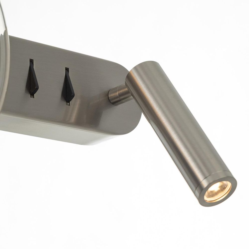 Бра 33 см, 10W, 3000K, Citilux CORTA CL245031, матовый хром