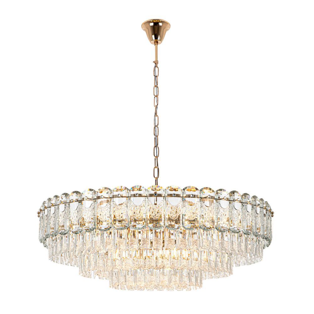 Люстра 80 см, 15*Е14*40W, Modelux  ML.7092.800 GD, Золото