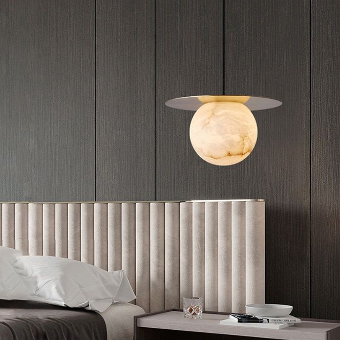 Светильник DZN-52306 ЗОЛОТО + МРАМОР  D255*150/H1500/1/G9/40W 24-12