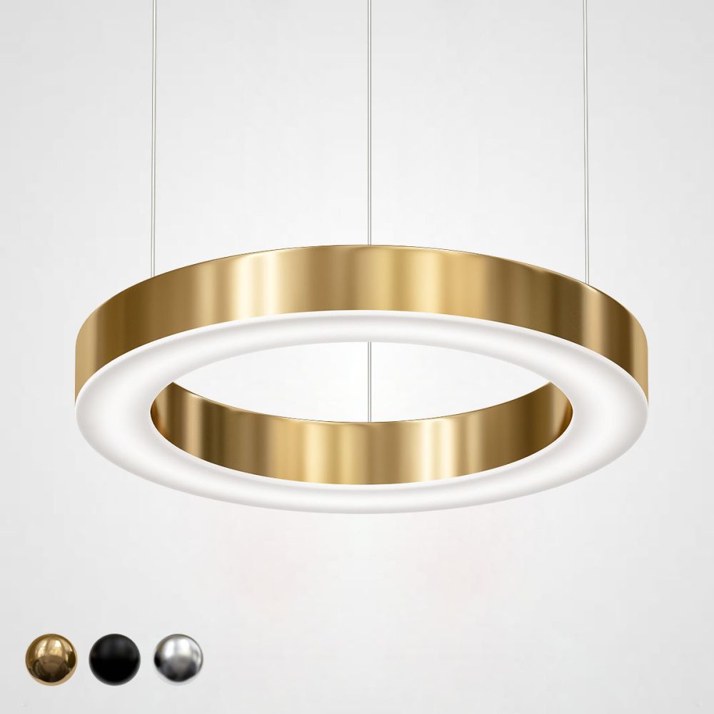 Люстра Light Ring Horizontal D50 Золото 50*50*5,5 см, 1*LED*30W, 4000K, ImperiumLoft 40.1454-50, Золотистый