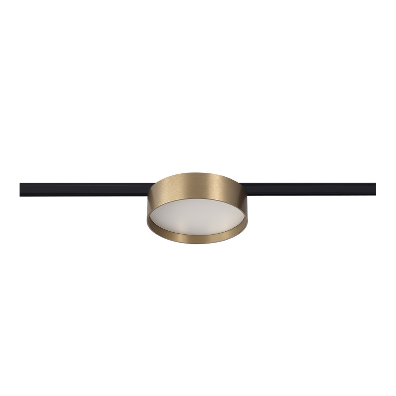 Магнитный трековый светильник 11,3*3,4 см, 1*LED*12W 4000K ST LUCE Super5 ST670.346.12 латунь