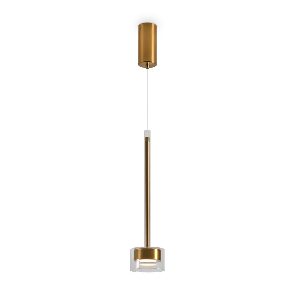 Подвесной светильник *10*64-252 см, 1*LED*6W, 3000K, Freya  FR5633PL-L6BS, Латунь