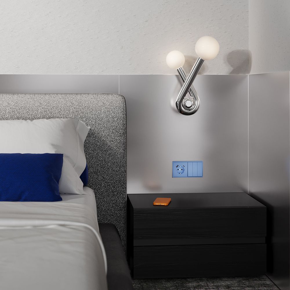 Клавиши для выключателя/переключателя трехклавишного, S70, деним Voltum VLS000515