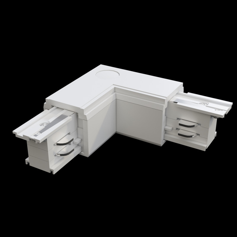 Комплектующие для накладной трековой системы Maytoni Technical Three phase track system Trinity TRA005CL-31W-R белыйIP 20