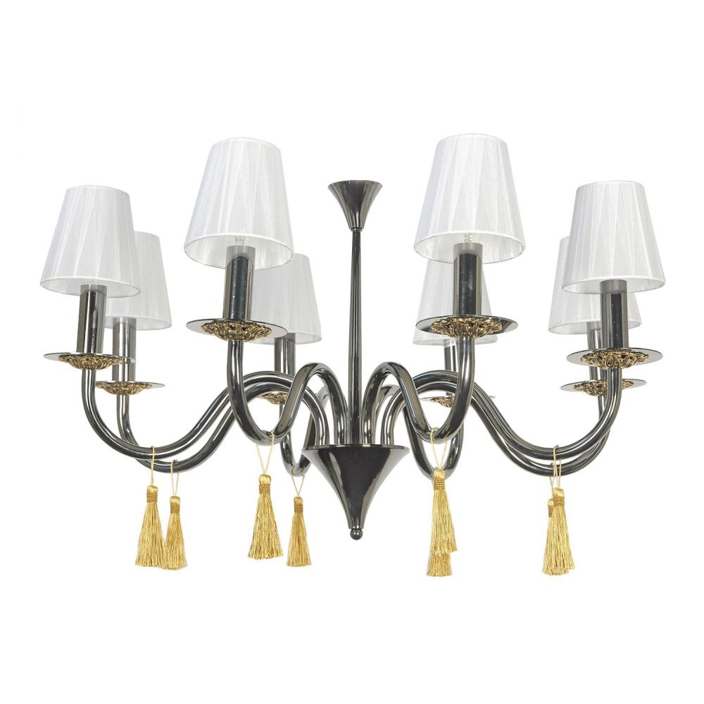 Люстра *70*42 см, 8*E14*40W, Arti Lampadari Pontone Pb Pontone E 1.1.8 PB, Графит