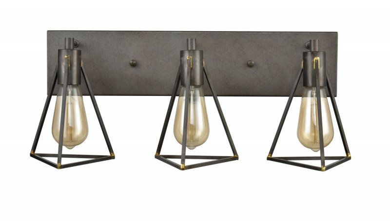 Бра 18*58*24 см, 3*E27 античный коричневый Vele Luce Storm VL6136W03