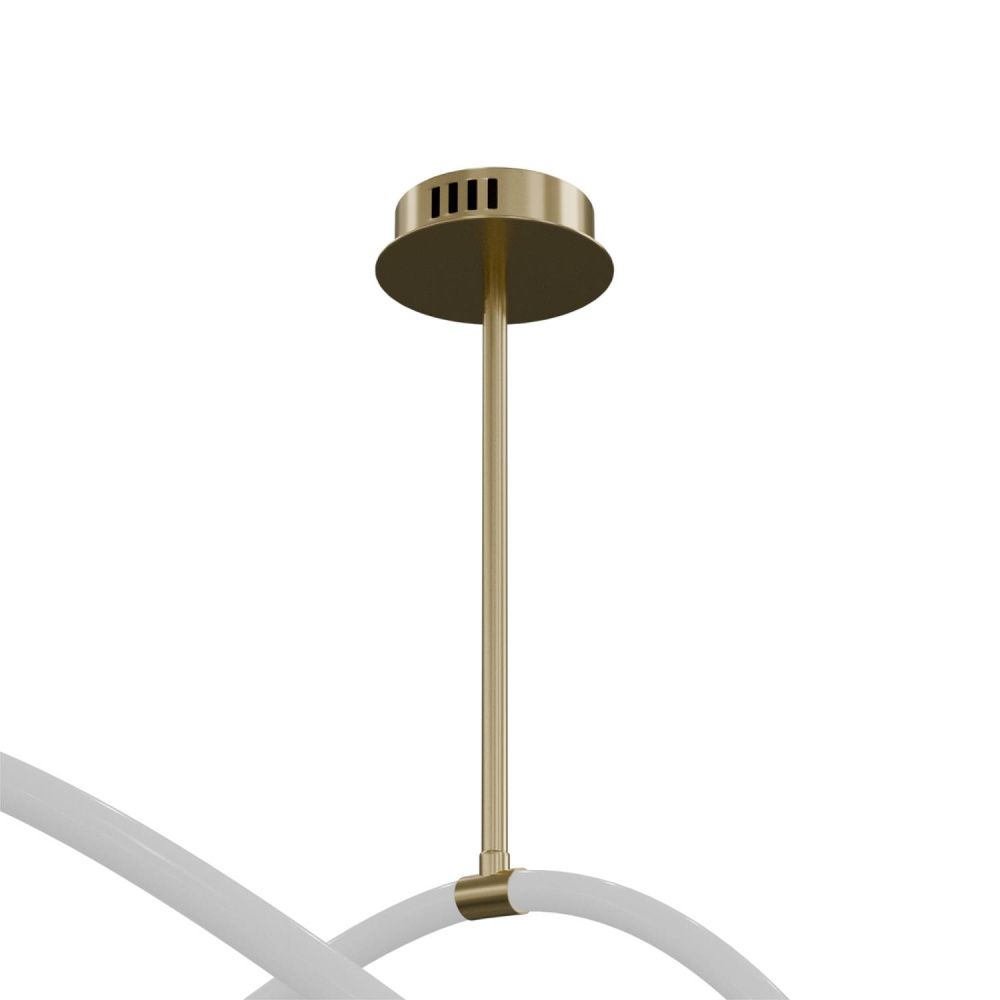Подвесная люстра 120*12-170 см, 1*LED*72W, 3000-6000K, Lightera Nyasa LE117L-120GB WIFI, Латунь