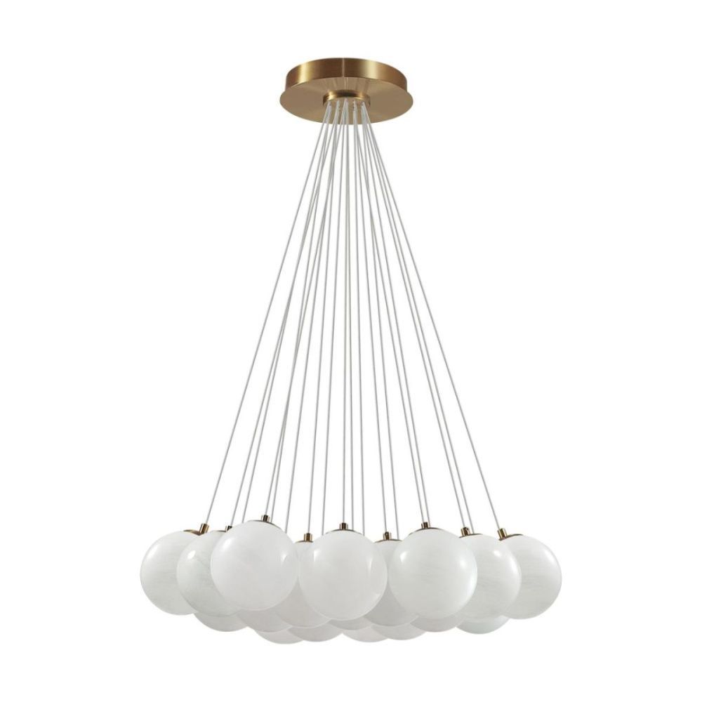 Подвесной светильник 75 см, Odeon Light Midcent Magia 7109/19, бронза