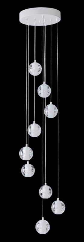Светильник подвесной 30 см, Crystal Lux GASPAR SP9 D300 WHITE Белый