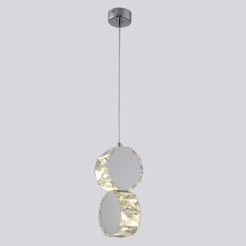 Светильник подвесной 11 см, Crystal Lux BESO SP2, хром