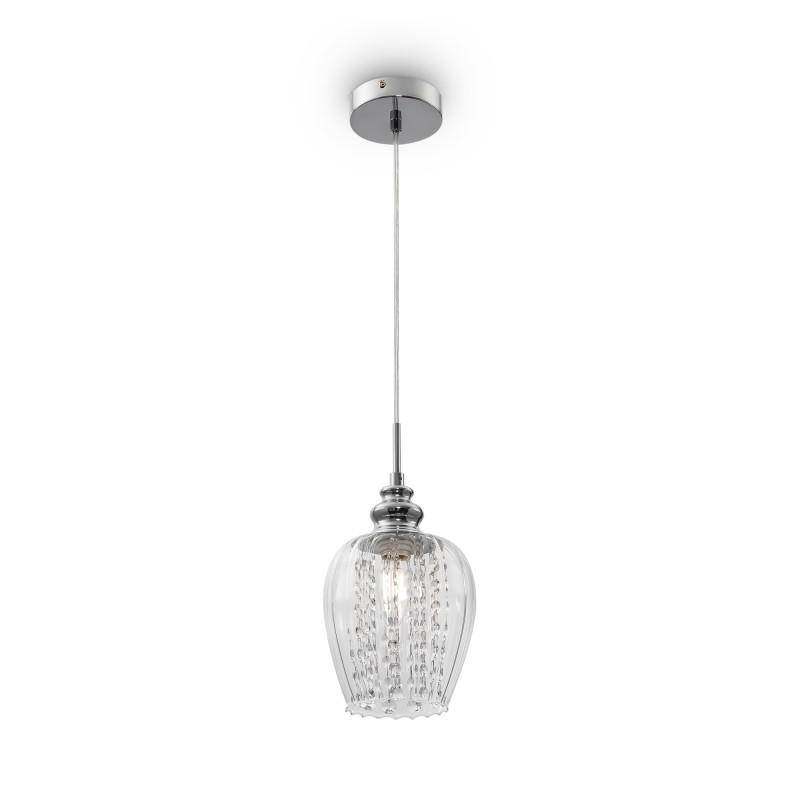 Подвес хрустальный диаметр 14 см Maytoni Fusion MOD044-PL-01-N прозрачный