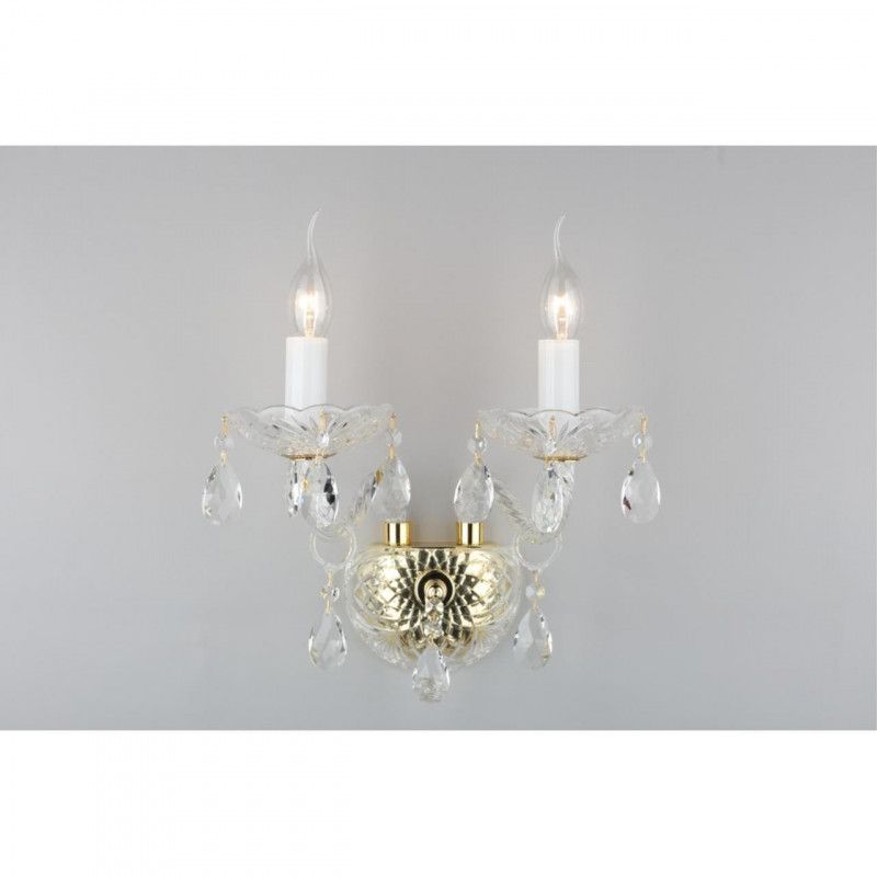 Бра 20*30*30 см, 2*E14, 60W, Aployt Anula APL.810.01.02, золотой