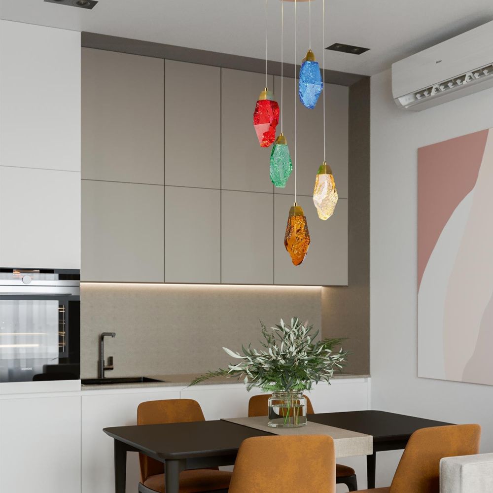 Подвесной светильник 30*30*100 см, COB/LED 42W, 4000K, Латунь MODESTYLE MS.89123.5