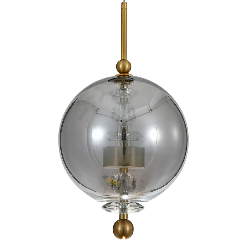 Подвесной светильник 25*25*189 см, LED, 7W, 4000К, Indigo ILLUSIONE V000187L бронзовый, 11055/1P Smoke