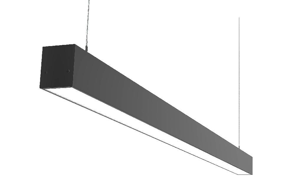 Светильник светодиодный МИККО ЛОНГ Diodex MILO 35W, 150*5*7 cм, 4000К, черный, опал