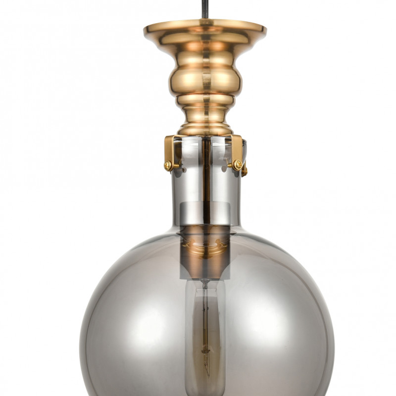 Подвесной светильник  20*120 см, 1*E27 черный, латунь Vele Luce Nova VL5494P31