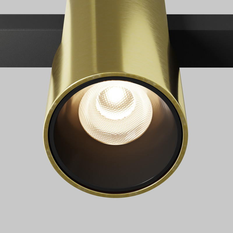 Светильник на шине 5,3*5,3*10,4 см, LED, 7W, 3000К, Maytoni Technical ALFA TR122-2-7W3K-BS латунный