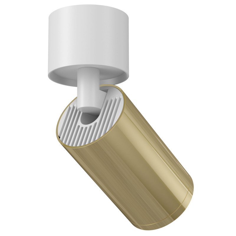 Светильник 5 см, Maytoni Technical Focus S C050CL-1WG (C050CL-01W+TRA020-01G), белый-золото