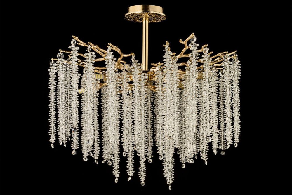 Люстра потолочная *60*56 см, 8*G9*40W, Dio D`arte Tavenna Gold Tavenna H 1.3.60.100 G, золотой