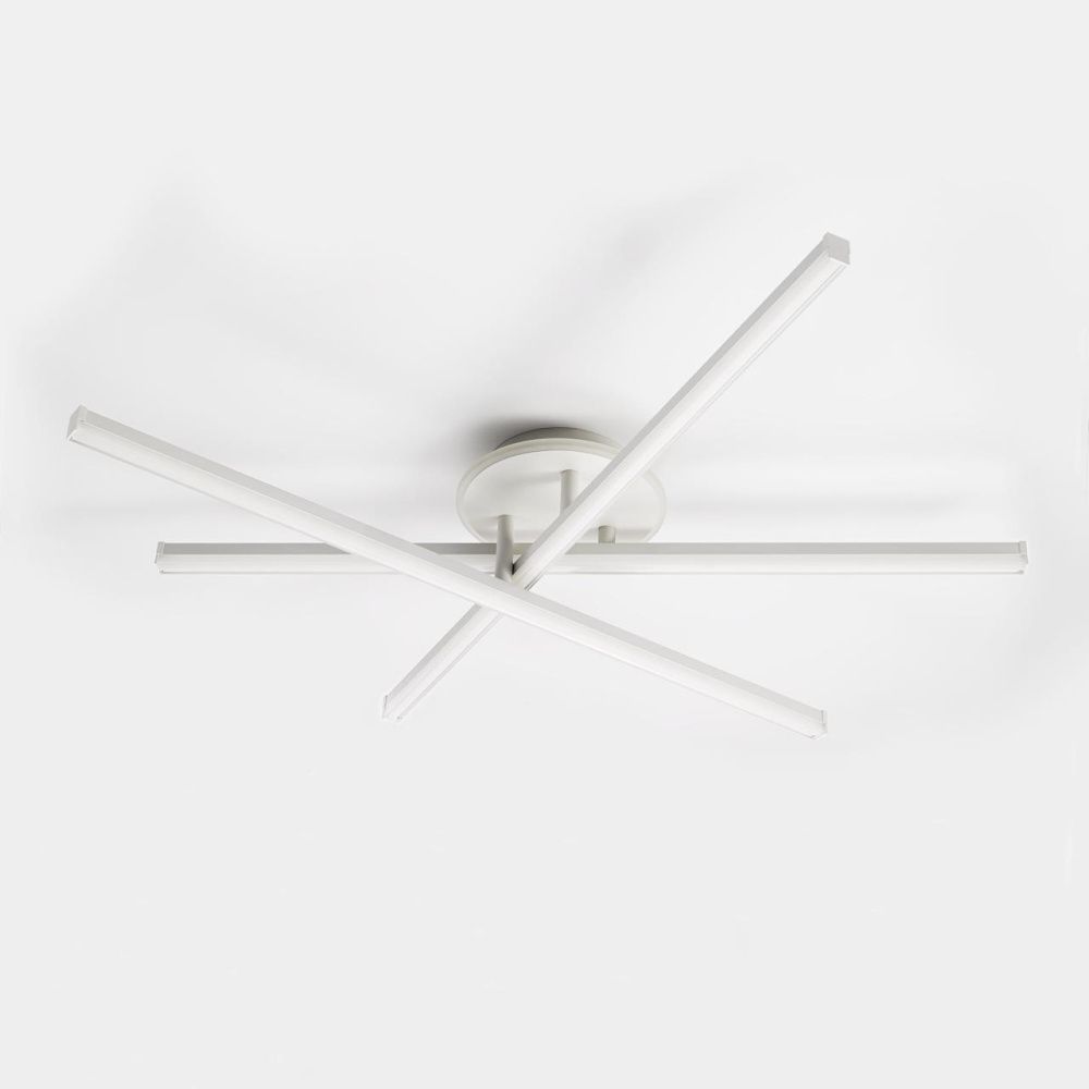 Люстра потолочная с пультом 94*14 см, LED 75W 3000-5500K Citilux Trent CL203630 белый