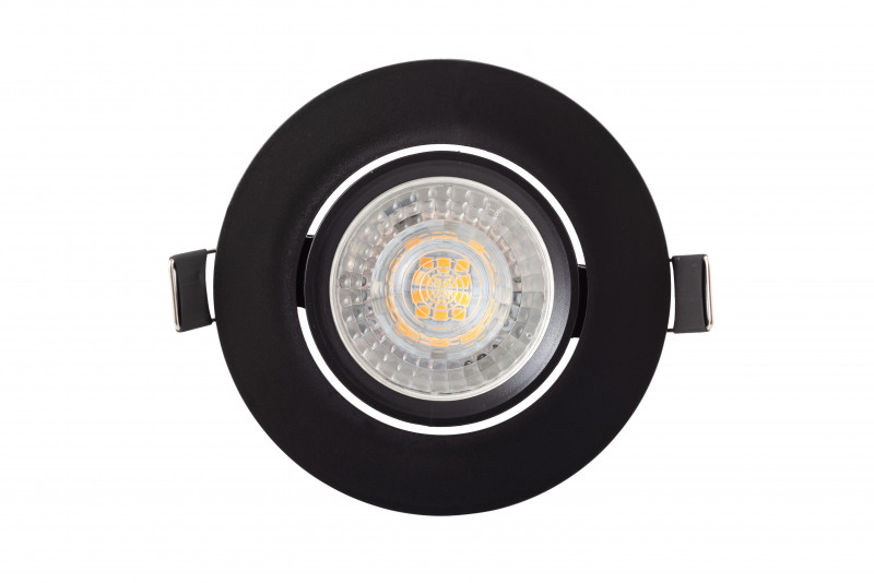 Встраиваемый светильник Denkirs DK3020-BK, черный, термопластик