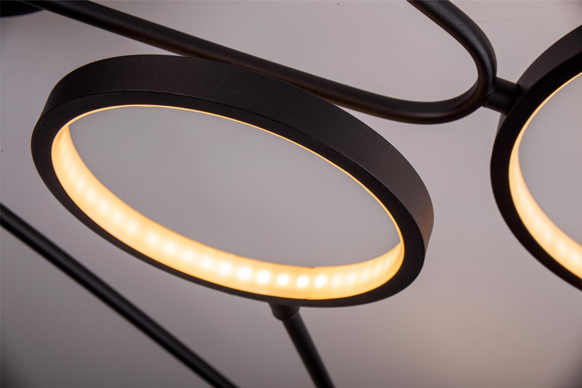Светильник *125*15 см, LED 45W, 3000 / 6500К, Черный LED4U L260-6