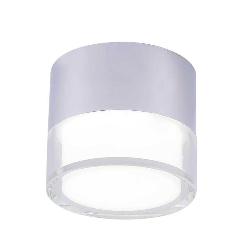 Светильник 8*6,5 см, LED*9W 4000K серебро Crystal Lux CLT 139C80 CH 4000K