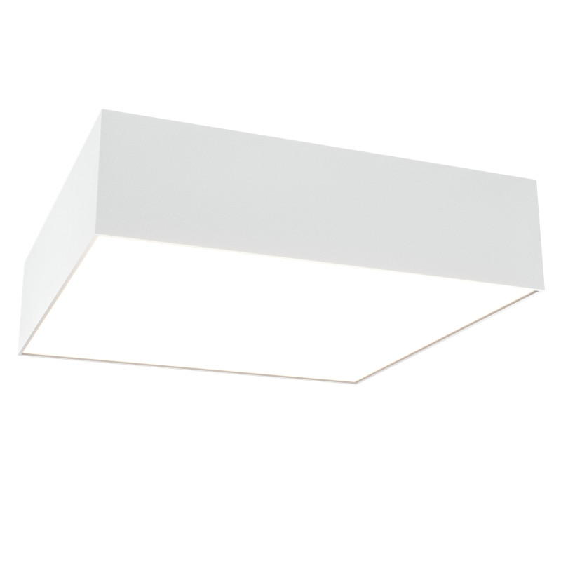 Накладной светильник 22*22*6 см, LED, 24W, 3000К, Maytoni Technical Zon C032CL-24W3K-SQ-W белый