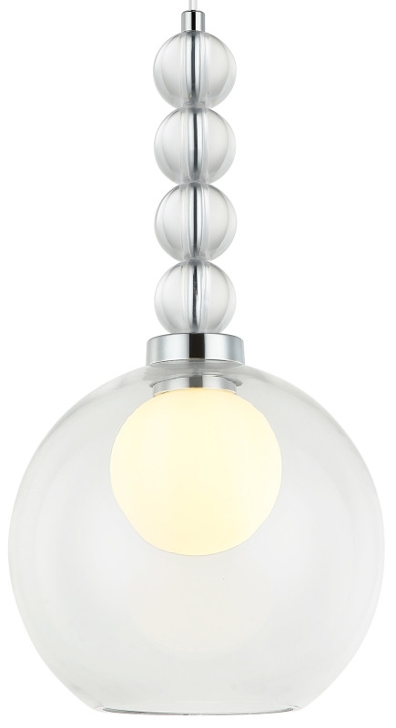 Светильник подвесной 22*22*46/150 см, 1*G9 LED  Хром Stilfort Designo 2166/09/01P