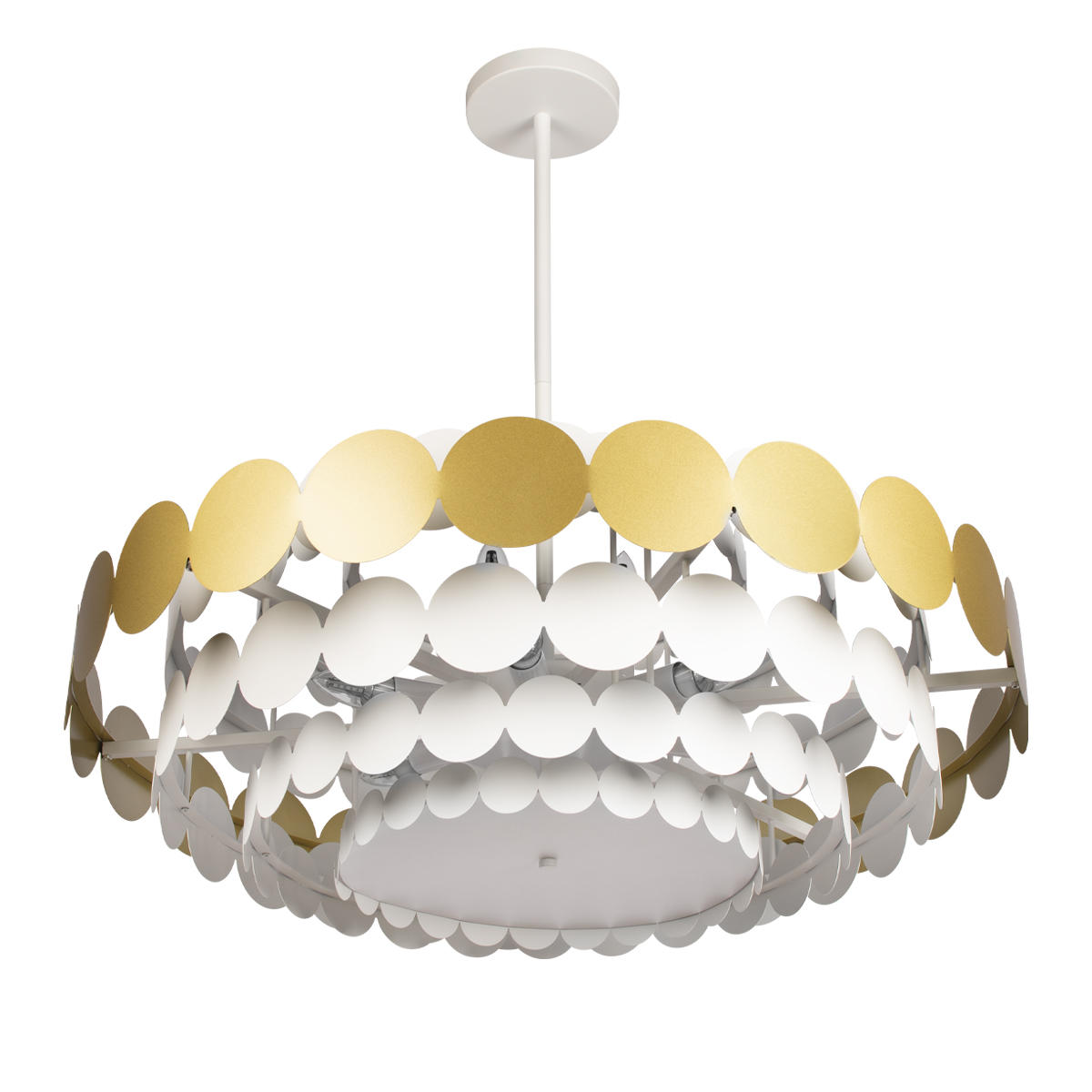 Подвесной светильник 82*32 см, 9*E14*40W LOFT IT Juicy 10310/M Gold золото, белый