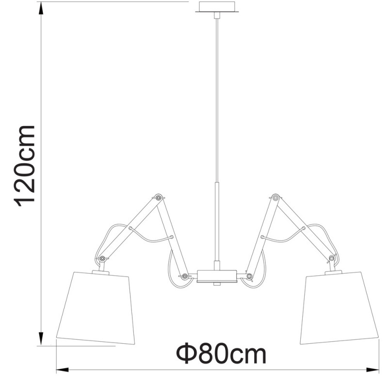 Люстра ArteLamp Pinoccio A5700LM-5WH цвет белый