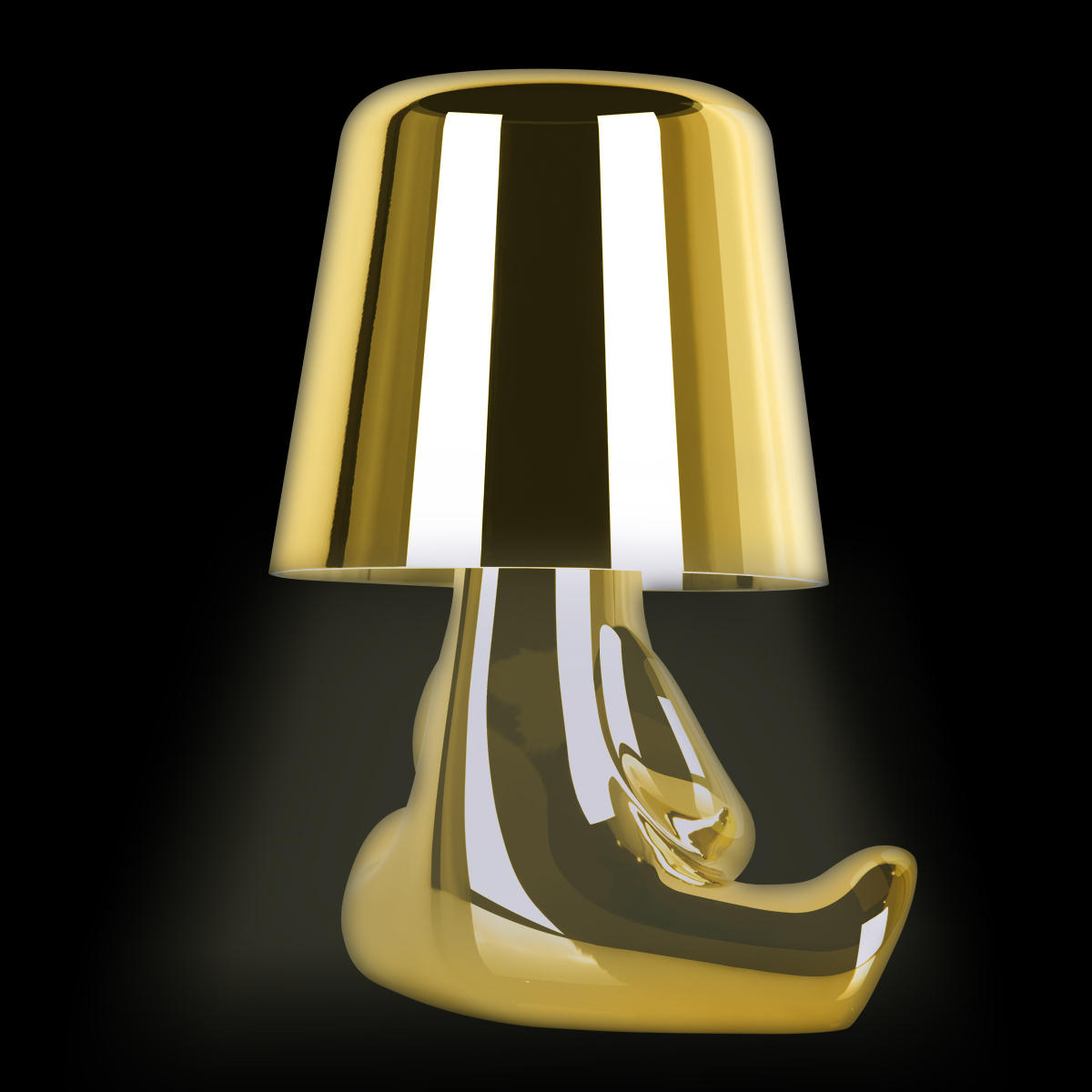 Настольная лампа 14*16 см, 1*LED*3W LOFT IT Brothers 10233/E Gold золото